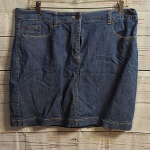 Croft & Barrow Blue Denim Skork